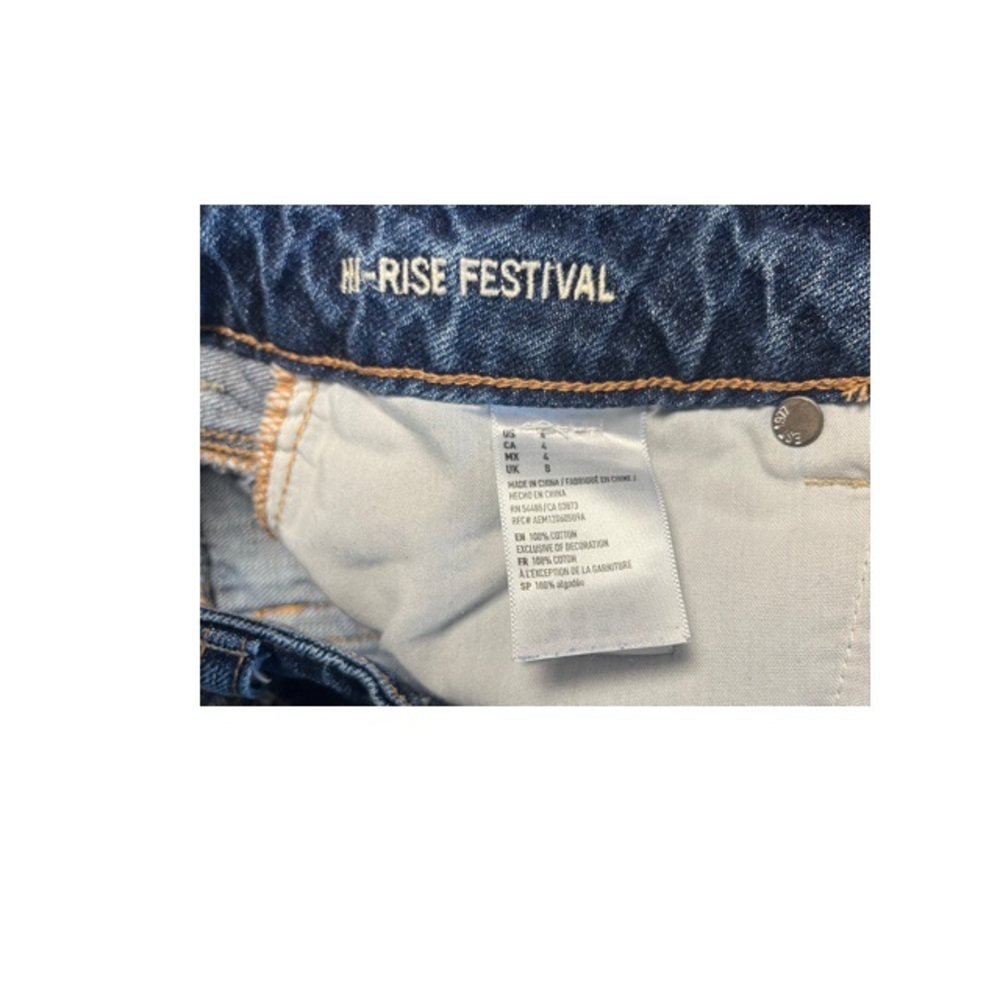 American Eagle Hi-Rise Festival Lace Detail Jean Shorts - Picture 3 of 5